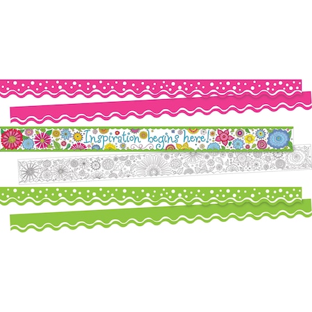 Garden Oasis Double-Sided Trim Set, 3 Designs, 38/set